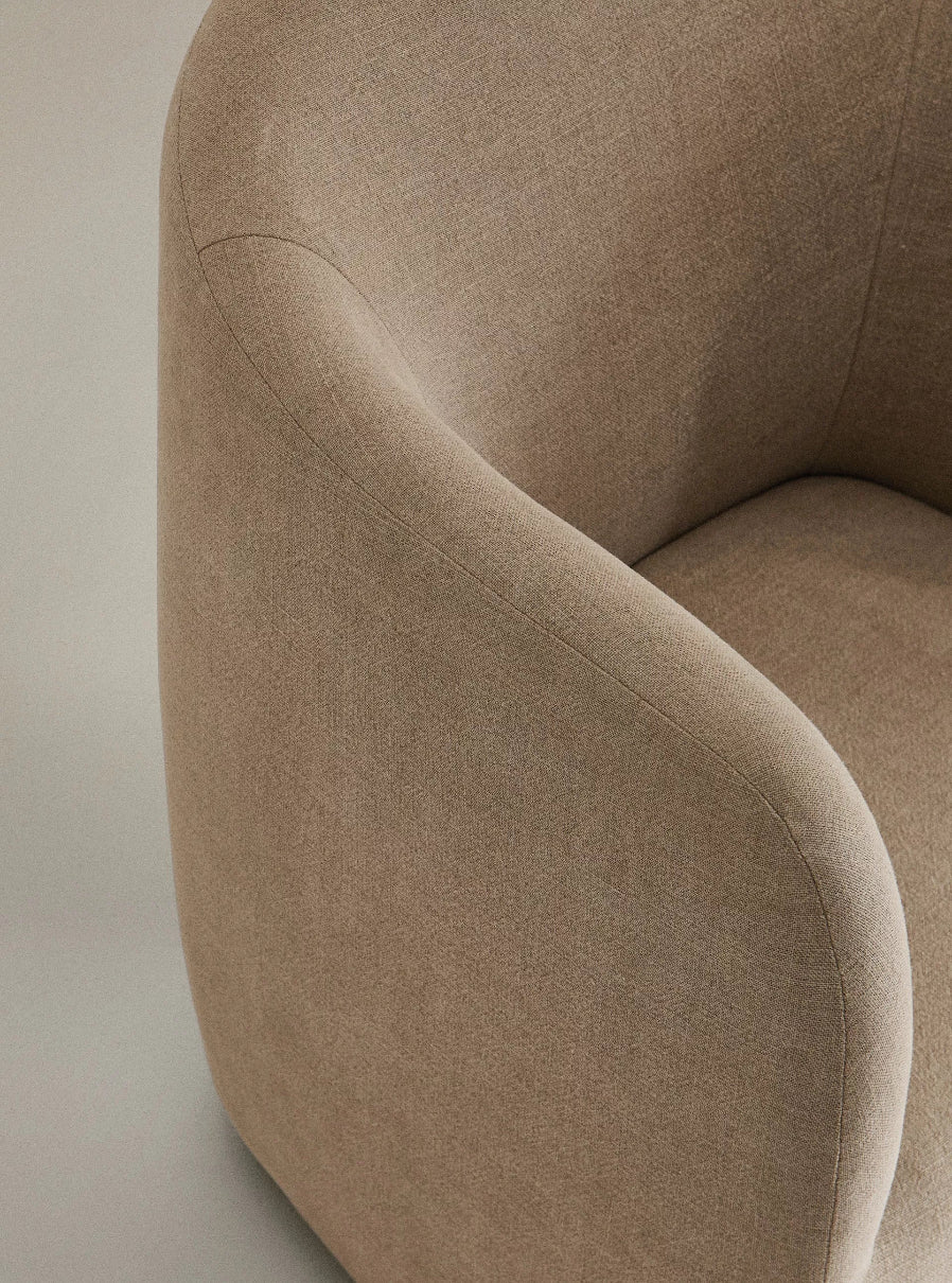 Linen Accent Chair