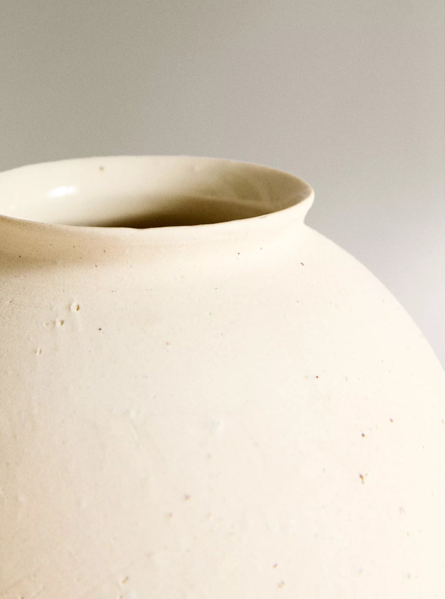 Round Ceramic Vase